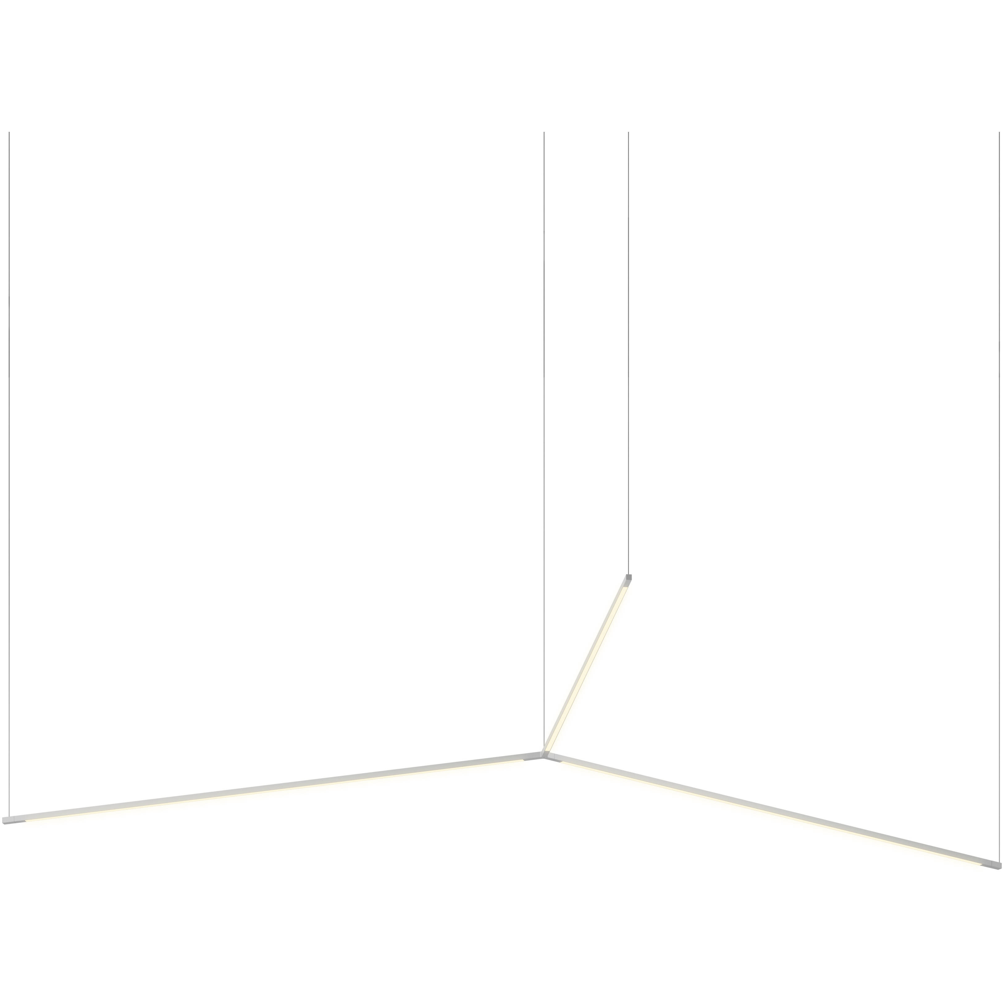 Z-Bar LED 39.3 inch Silver Pendant Ceiling Light, Trio